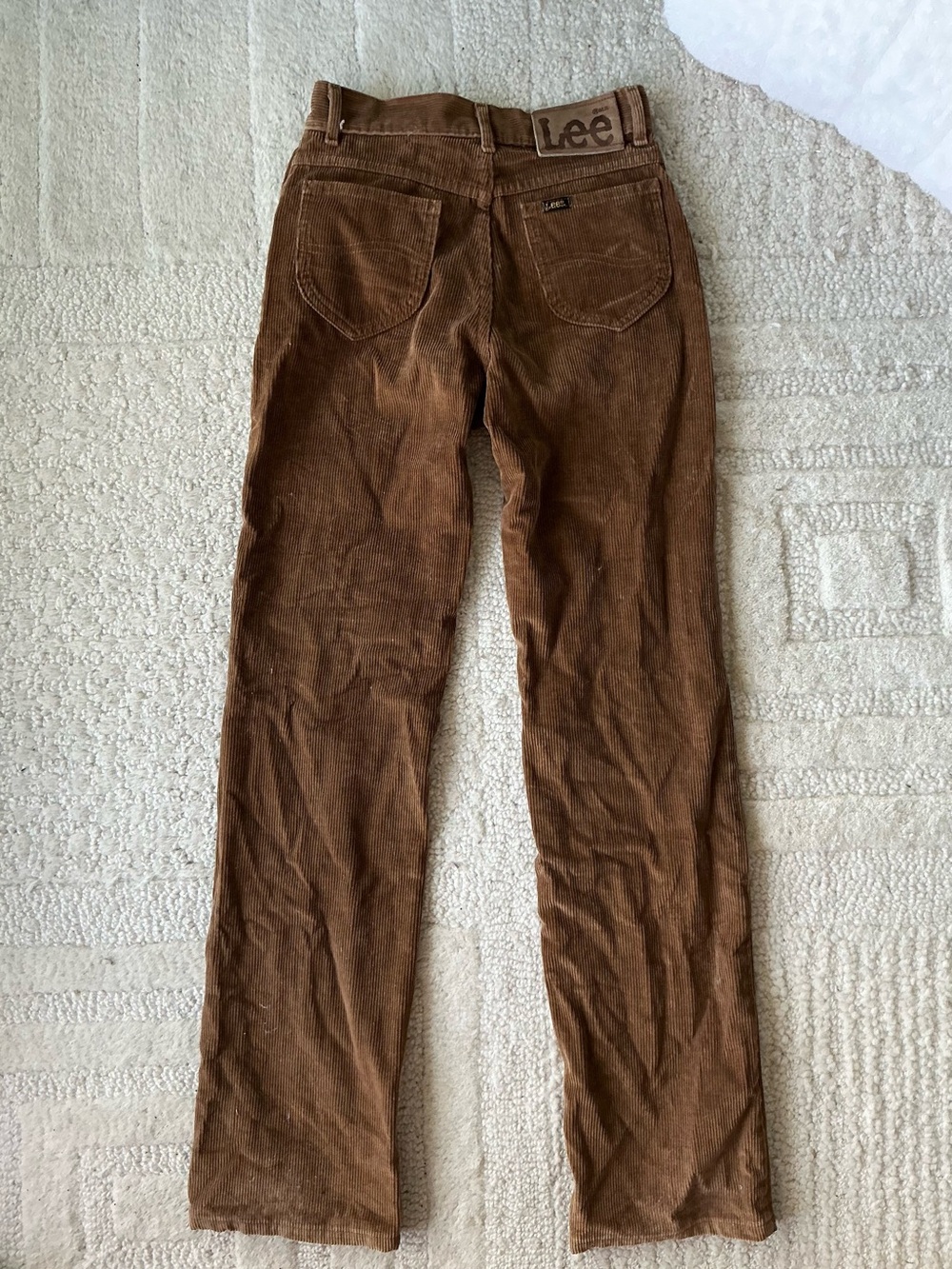 Vintage Y2K Lee Brown Corduroy Pants jeans Straight Fit